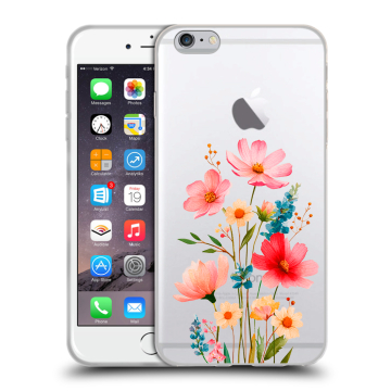Пластиковый чехол на Iphone 6s Plus с принтом Цветы Пластиковый чехол на Iphone 6s Plus с принтом Цветы