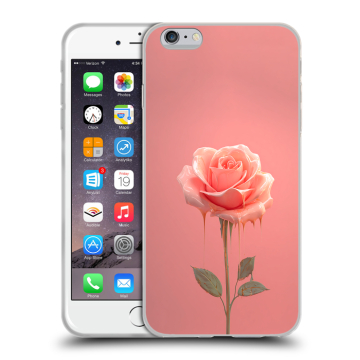 Пластиковый чехол на Iphone 6s Plus с принтом Розовая роза Пластиковый чехол на Iphone 6s Plus с принтом Розовая роза