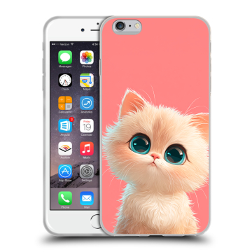 Пластиковый чехол на Iphone 6s Plus с принтом Розовый котенок Пластиковый чехол на Iphone 6s Plus с принтом Розовый котенок