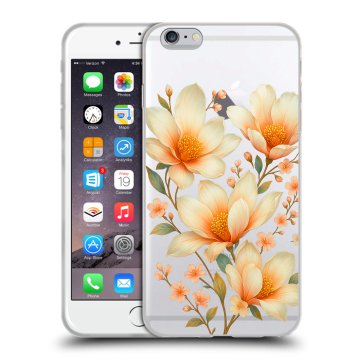 Пластиковый чехол на Iphone 6s Plus с принтом Цветы Пластиковый чехол на Iphone 6s Plus с принтом Цветы