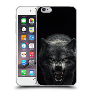 Пластиковый чехол на Iphone 6s Plus с принтом Волк Пластиковый чехол на Iphone 6s Plus с принтом Волк
