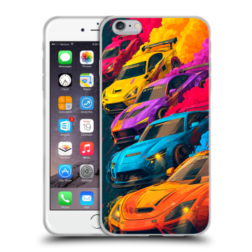 Пластиковый чехол на Iphone 6s Plus с принтом Тачки Пластиковый чехол на Iphone 6s Plus с принтом Тачки