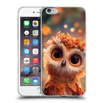 Пластиковый чехол на Iphone 6s Plus с принтом Милая сова Пластиковый чехол на Iphone 6s Plus с принтом Милая сова