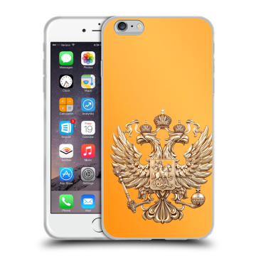 Пластиковый чехол на Iphone 6s Plus с принтом Герб Флаг России Пластиковый чехол на Iphone 6s Plus с принтом Герб Флаг России