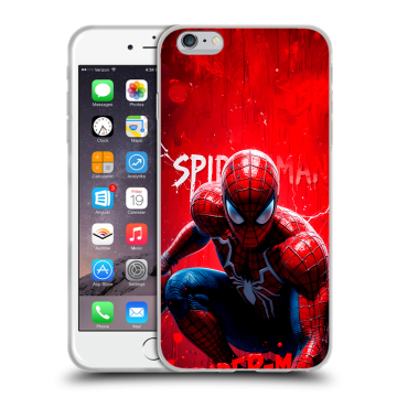 Пластиковый чехол на Iphone 6s Plus с принтом Spiderman Человек паук Пластиковый чехол на Iphone 6s Plus с принтом Spiderman Человек паук