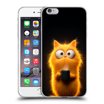 Пластиковый чехол на Iphone 6s Plus с принтом Смешной кот
