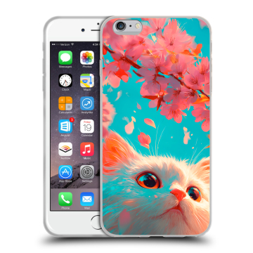 Пластиковый чехол на Iphone 6s Plus с принтом Красивый кот Пластиковый чехол на Iphone 6s Plus с принтом Красивый кот
