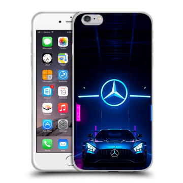 Пластиковый чехол на Iphone 6s Plus с принтом Mercedes Мерседес Пластиковый чехол на Iphone 6s Plus с принтом Mercedes Мерседес