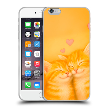 Пластиковый чехол на Iphone 6s Plus с принтом Милые котята Пластиковый чехол на Iphone 6s Plus с принтом Милые котята
