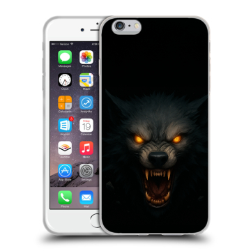 Пластиковый чехол на Iphone 6s Plus с принтом Волк Пластиковый чехол на Iphone 6s Plus с принтом Волк