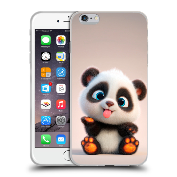 Пластиковый чехол на Iphone 6s Plus с принтом милая панда