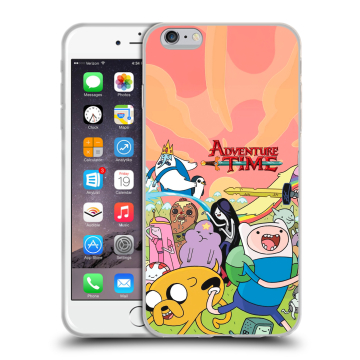 Пластиковый чехол на Iphone 6s Plus с принтом Adventure time Время приключений Пластиковый чехол на Iphone 6s Plus с принтом Adventure time Время приключений
