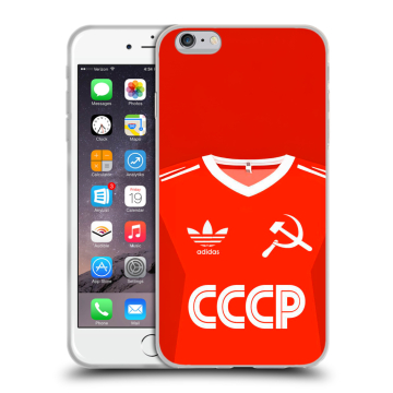 Пластиковый чехол на Iphone 6s Plus с принтом Флаг Герб СССР Пластиковый чехол на Iphone 6s Plus с принтом Флаг Герб СССР