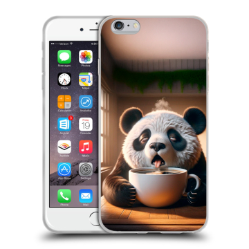 Пластиковый чехол на Iphone 6s Plus с принтом смешная панда Пластиковый чехол на Iphone 6s Plus с принтом смешная панда