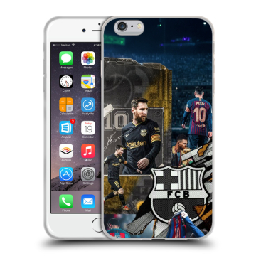 Пластиковый чехол на Iphone 6s Plus с принтом Messi Barcelona Пластиковый чехол на Iphone 6s Plus с принтом Messi Barcelona