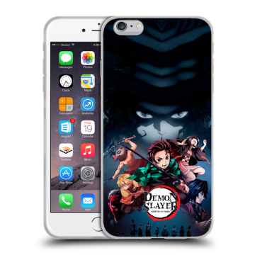Пластиковый чехол на Iphone 6s Plus с принтом Demon Slayer Клинок рассекающий демонов