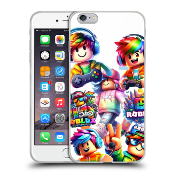Пластиковый чехол на Iphone 6s Plus с принтом Roblox Роблокс