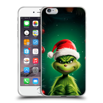Пластиковый чехол на Iphone 6s Plus с принтом Гринч Новый год Рождество Пластиковый чехол на Iphone 6s Plus с принтом Гринч Новый год Рождество