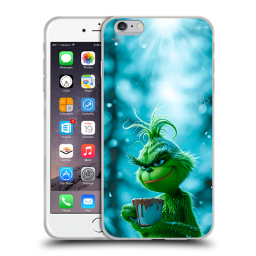 Пластиковый чехол на Iphone 6s Plus с принтом Новый год гринч Пластиковый чехол на Iphone 6s Plus с принтом Новый год гринч