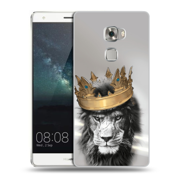 Пластиковый чехол на Huawei Mate S с принтом Лев с короной