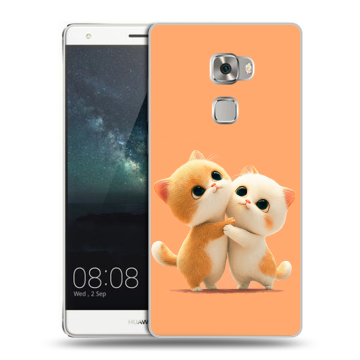 Пластиковый чехол на Huawei Mate S с принтом Милые котики