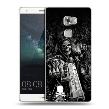 Пластиковый чехол на Huawei Mate S с принтом Скелет