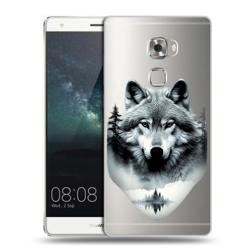 Пластиковый чехол на Huawei Mate S с принтом Волк в лесу Пластиковый чехол на Huawei Mate S с принтом Волк в лесу