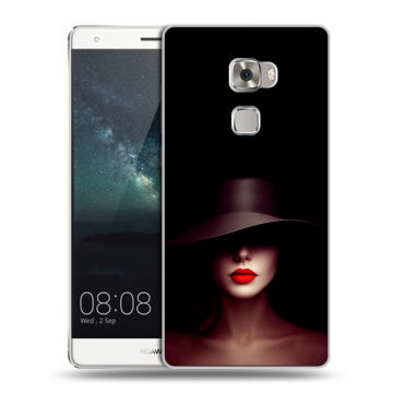 Пластиковый чехол на Huawei Mate S с принтом Девушка в шляпе Пластиковый чехол на Huawei Mate S с принтом Девушка в шляпе