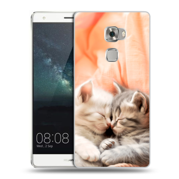 Пластиковый чехол на Huawei Mate S с принтом Котята