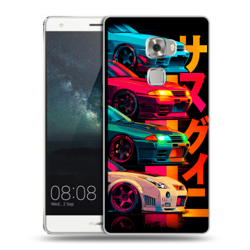 Пластиковый чехол на Huawei Mate S с принтом Гоночные машины Пластиковый чехол на Huawei Mate S с принтом Гоночные машины