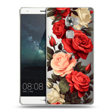 Пластиковый чехол на Huawei Mate S с принтом Розы Пластиковый чехол на Huawei Mate S с принтом Розы