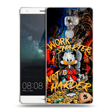 Пластиковый чехол на Huawei Mate S с принтом Дональд Дак Деньги Пластиковый чехол на Huawei Mate S с принтом Дональд Дак Деньги