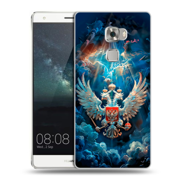 Пластиковый чехол на Huawei Mate S с принтом Герб флаг России Пластиковый чехол на Huawei Mate S с принтом Герб флаг России