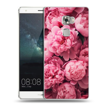 Пластиковый чехол на Huawei Mate S с принтом цветы пионы Пластиковый чехол на Huawei Mate S с принтом цветы пионы