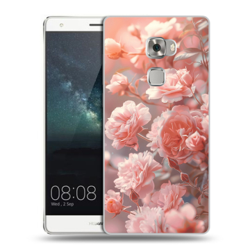 Пластиковый чехол на Huawei Mate S с принтом Розовые розы Пластиковый чехол на Huawei Mate S с принтом Розовые розы