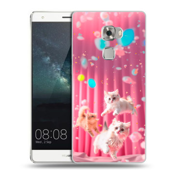 Пластиковый чехол на Huawei Mate S с принтом милые котики Пластиковый чехол на Huawei Mate S с принтом милые котики