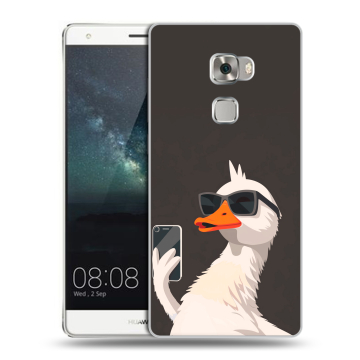 Пластиковый чехол на Huawei Mate S с принтом утка в очках Пластиковый чехол на Huawei Mate S с принтом утка в очках