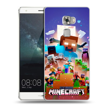 Пластиковый чехол на Huawei Mate S с принтом Майнкрафт Minecraft
