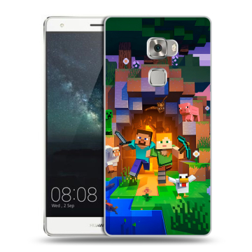 Пластиковый чехол на Huawei Mate S с принтом Майнкрафт Minecraft
