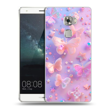 Пластиковый чехол на Huawei Mate S с принтом Бабочки