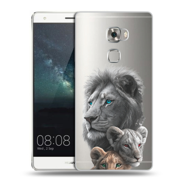 Пластиковый чехол на Huawei Mate S с принтом Львы Пластиковый чехол на Huawei Mate S с принтом Львы