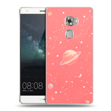 Пластиковый чехол на Huawei Mate S с принтом Розовый космос Пластиковый чехол на Huawei Mate S с принтом Розовый космос