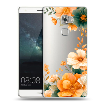 Пластиковый чехол на Huawei Mate S с принтом Цветы принт Пластиковый чехол на Huawei Mate S с принтом Цветы принт