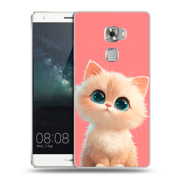 Пластиковый чехол на Huawei Mate S с принтом Розовый котенок Пластиковый чехол на Huawei Mate S с принтом Розовый котенок