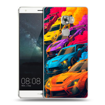 Пластиковый чехол на Huawei Mate S с принтом Тачки Пластиковый чехол на Huawei Mate S с принтом Тачки