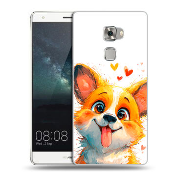 Пластиковый чехол на Huawei Mate S с принтом корги Пластиковый чехол на Huawei Mate S с принтом корги