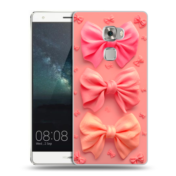 Пластиковый чехол на Huawei Mate S с принтом Розовые бантики Пластиковый чехол на Huawei Mate S с принтом Розовые бантики