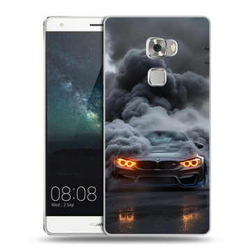 Пластиковый чехол на Huawei Mate S с принтом BMW БМВ