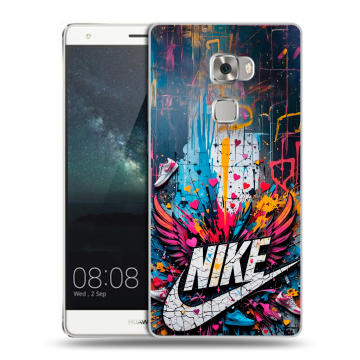 Пластиковый чехол на Huawei Mate S с принтом Nike Найк