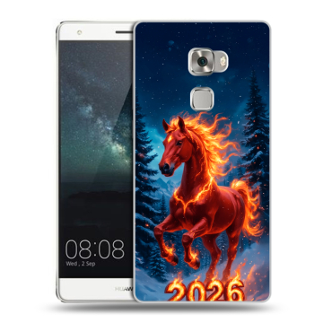 Пластиковый чехол на Huawei Mate S с принтом Новый год коня Пластиковый чехол на Huawei Mate S с принтом Новый год коня